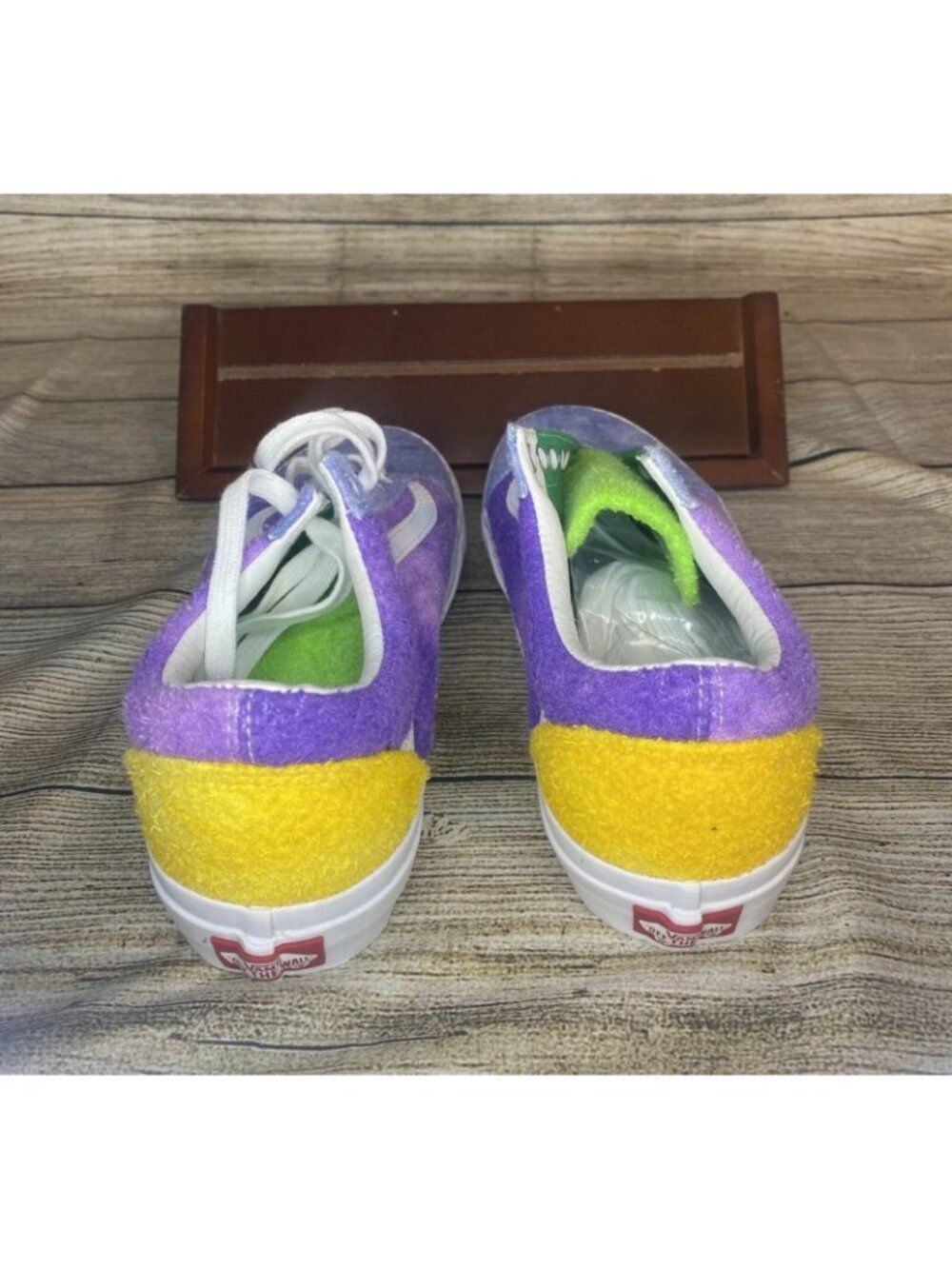 Vans x Anderson Paak Old Skool Women Yellow Purple Ziti Low Top hairy suede 0926 - Picture 3 of 10
